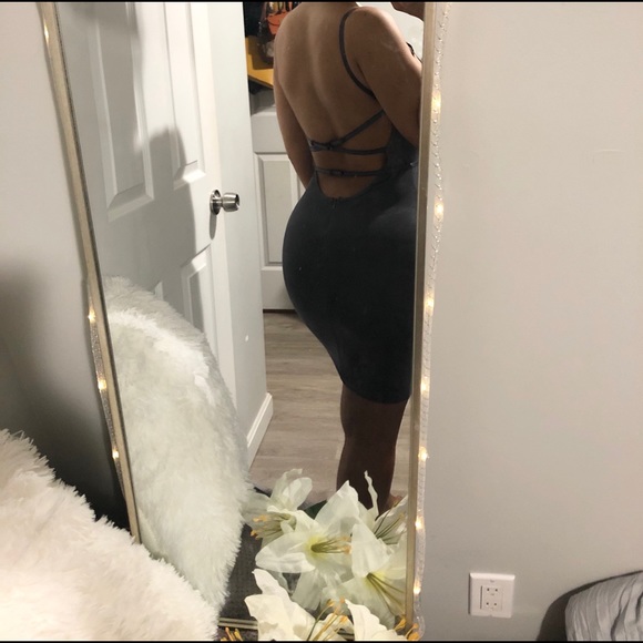 🎉🎉HOST PICK🎉🎉SALE‼️🎉NWOT🌹Smokey Grey Dress🌹 - Picture 6 of 6